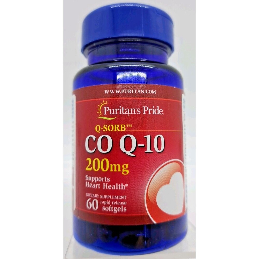 Puritan's Pride Q-SORB Co Q-10 200mg - 60 Rapid Release Gels - Exp 06/2027 - NEW